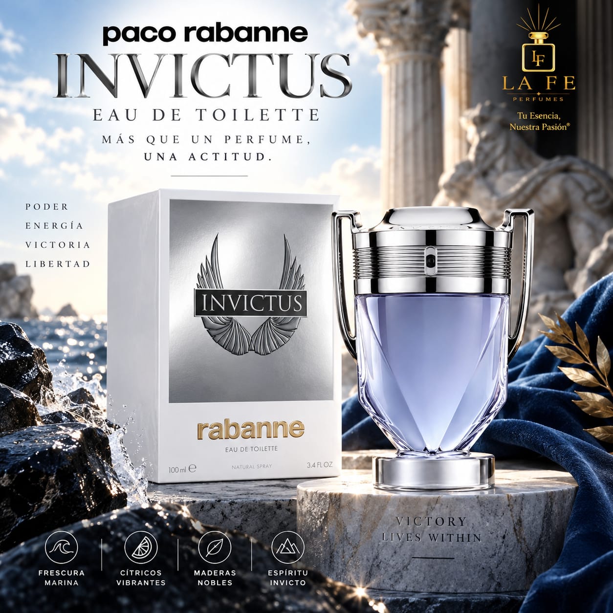 Paco Rabanne Invictus 100ml EDT Man